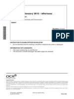 Question Paper Unit f215 Control Genomes and Environment Insert