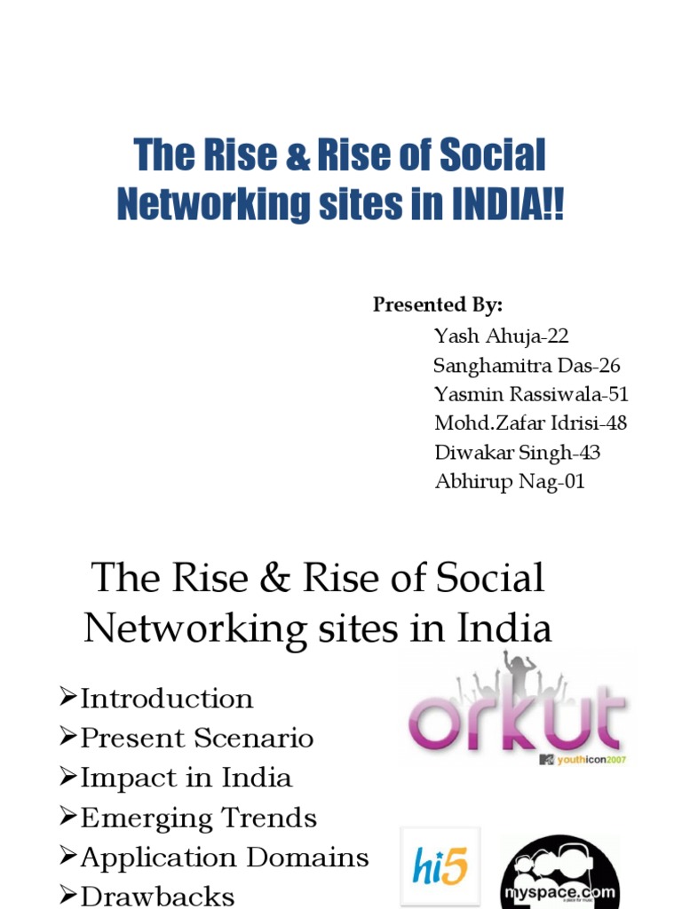 The Rise of Social Networking Sites in India | PDF | Social Networking ...