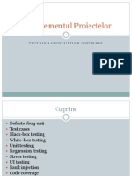 Managementul Proiectelor - Testarea Aplicatiilor Software