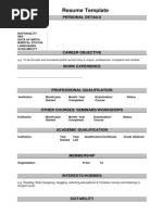 Resume Template