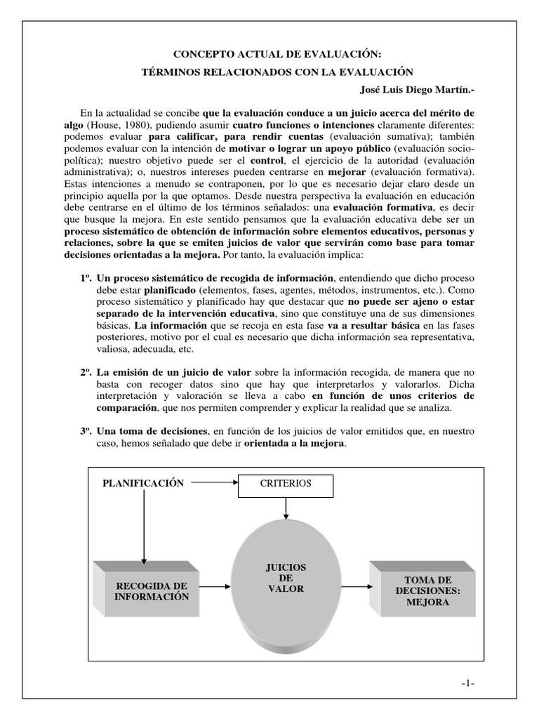 Juicio de Valor Evaluación Información