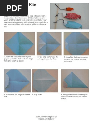 Origami Carp Kite Instructions