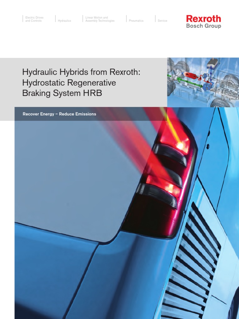 Hydrostatic Regenerative Braking Overview | PDF | Hybrid Vehicle | Brake