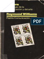 WILLIAMS, Raymond - Cultura. Sociología de La Comunicación y Del Arte