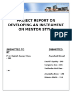 HRD Instrument On Mentoring