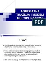 Osnovi Ekonomije - Agregatna Tražnja I Modeli Multiplikatora