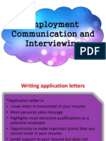 Employment Communication and Interviewing