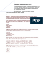 Gastrointestinal Health Problems Test Drill