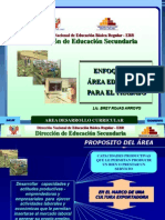 Educacion para El Trabajo Enfoque Del Area