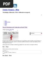 Top 10 Estruturas de Controle No Excel VBA _ Tomás Vásquez - Blog