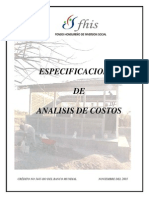 Especificaciones de Actividades(Actividades Resaltadas)