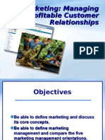 Marketing: Managing Profitable Customer Relationships