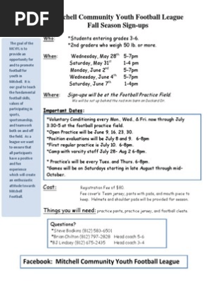 2014 Football Flyer to Send Home to Students