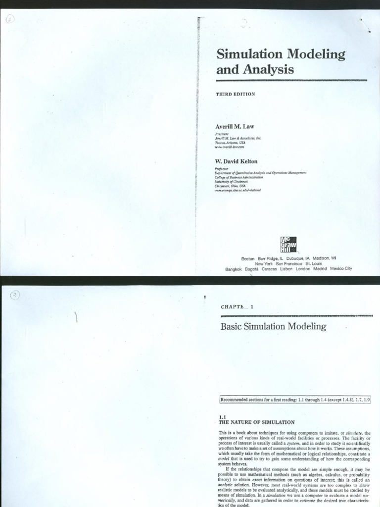 W. David Kelton, Averill M. Law Simulation Modeling and Analysis PDF
