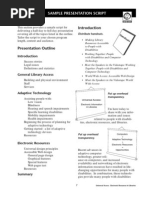 Sample Presentation Script