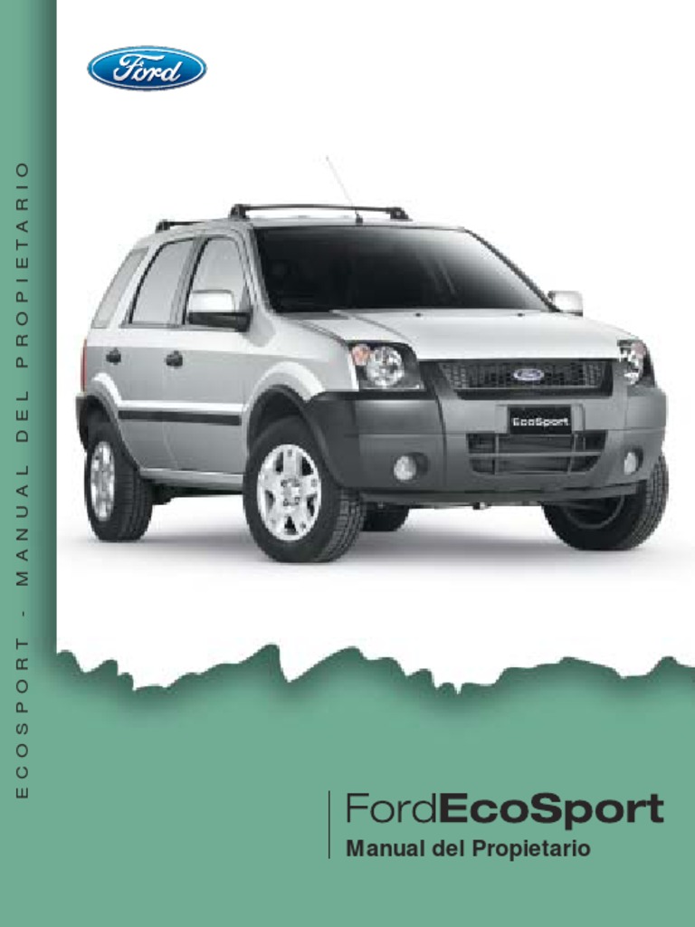 Manual Ecosport | PDF | Tracción en las cuatro ruedas | Sistema de freno  antibloqueo