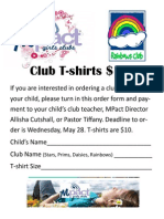 MPact Club Shirt Order Form