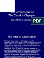 Heat of Vaporization The Clausius-Clapeyron: Importance & Calculation