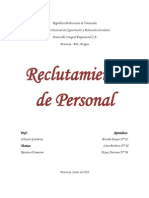 Reclutamiento de Personal