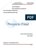 Proyecto Final 2013 Herramientas de Negociacion