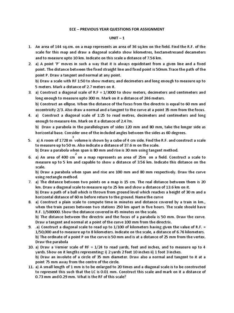 ECE - Assignment | PDF | Circle | Perspective (Graphical)