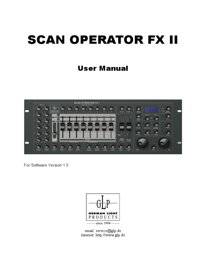 Scan Operator FX II User Manual | PDF | Electrical Engineering ...