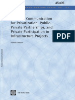 02 WB-2008 - Strategic Communication For Privatization, PPP & Private Participation in Infrastructure Projects