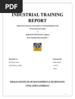 Industrial Training: Khalsa Institute of Management & Technology Civil Lines, Ludhiana