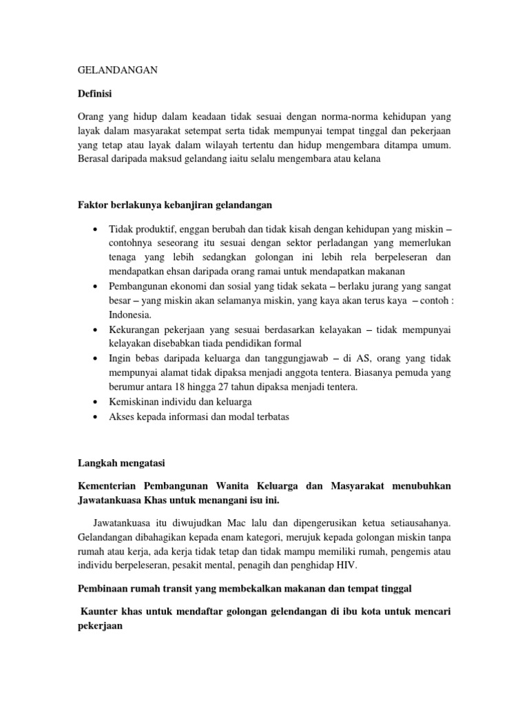 Gelandangan Pdf