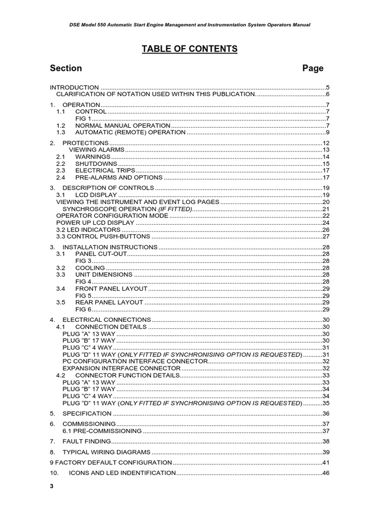 ... Array - 550 operators manual for deep sea controller plc  instrumentation rh scribd com