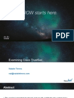 Cisco Live - Examining Cisco TrustSec