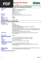 Msds Acetylene