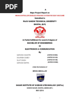 Download Sistec Major Project Report Microcontroller Enabled Speaking System for Deaf and Dumb by ukpandey25 SN225594572 doc pdf