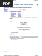Academic Report Writing Template | PDF | Abstract (Summary) | Verb