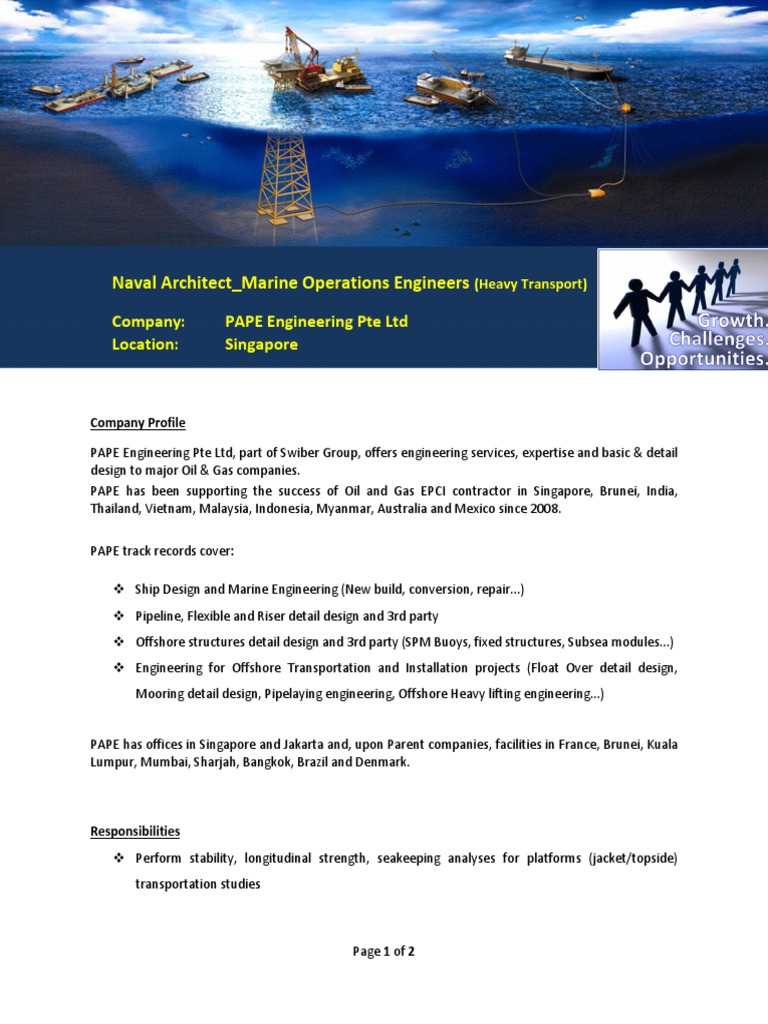 PAPE Engineering: Marine Solutions Overview | PDF | Technology ...