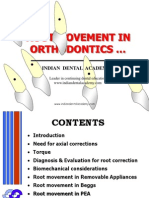 Root Movement in Orthodontics / Orthodontic Courses by Indian Dental Academy