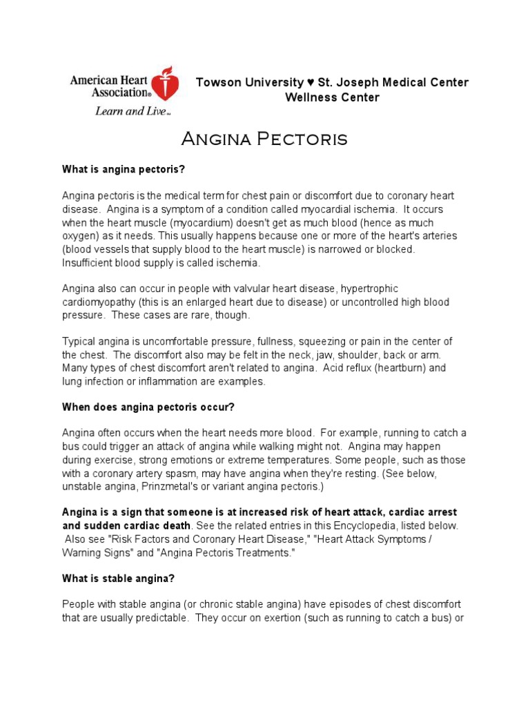 What is an angina attack image