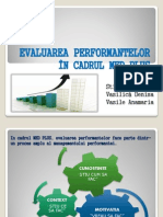 EVALUAREA PERFORMANTELOR