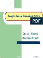 Conceptos Claves en El Desarrollo de Productos