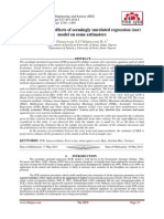 Autocorrelation Effects of Seemingly Unrelated Regression (Sur) Model On Some Estimators