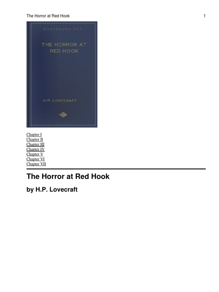 The Horror at Red Hook PDF