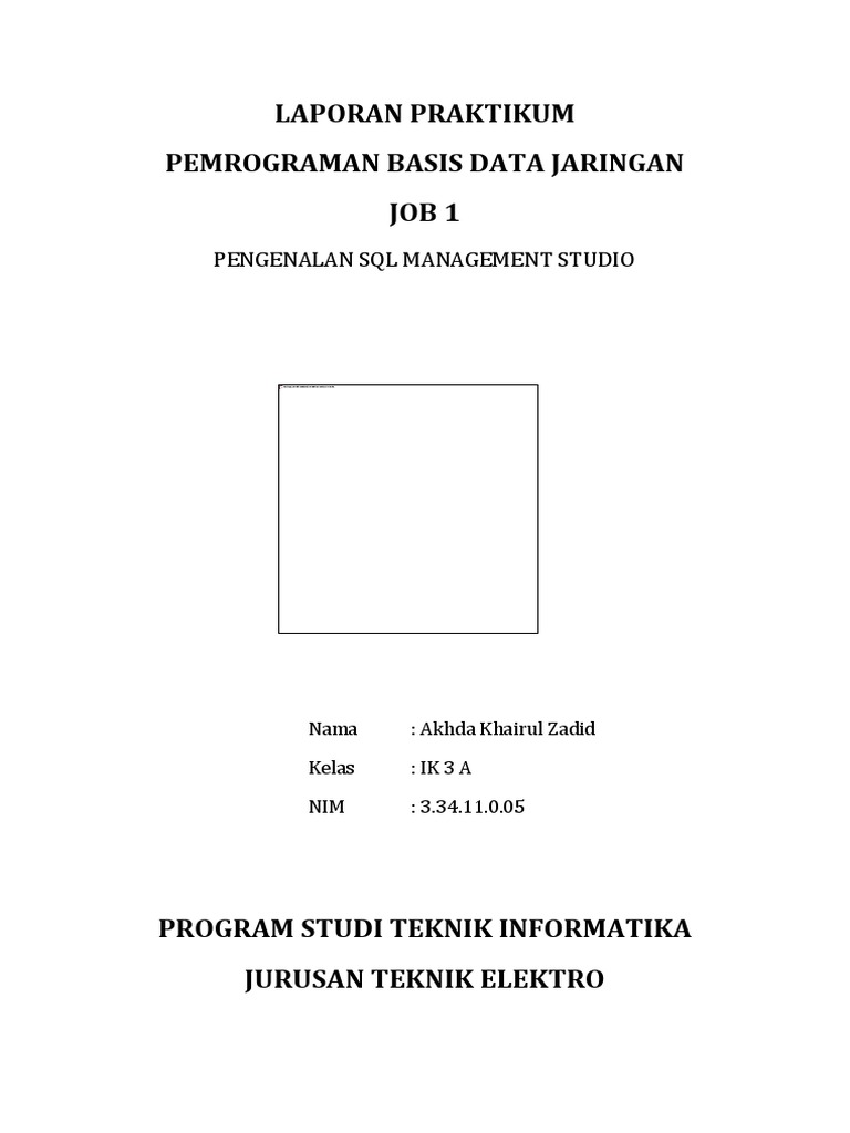 Pengenalan SQL Server Management Studio | PDF