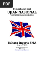 Download Pembahasan Soal UN Bahasa Inggris SMA 2013 by Udhin Patrialis SN225619024 doc pdf