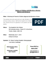 2014 06 11 Flyer IHP Workshop For Parents Microtia-Atresia