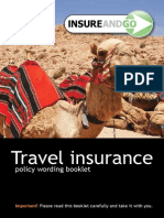 Travel Insurance: Policy Wording Booklet