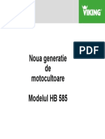 Motocultoare HB 585 RO 2010