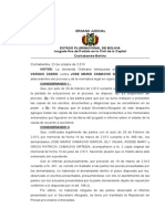 Reposición de Expediente o de Obrados Jose Freddy Vargas Caero Contra Jose Mario Camacho GArcía y Otos