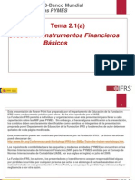 Instrumentos financieros 2010