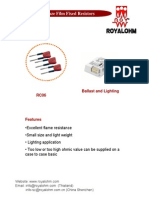 Metal Glaze Film Fixed Resistors: RC06 Ballast and Lighting