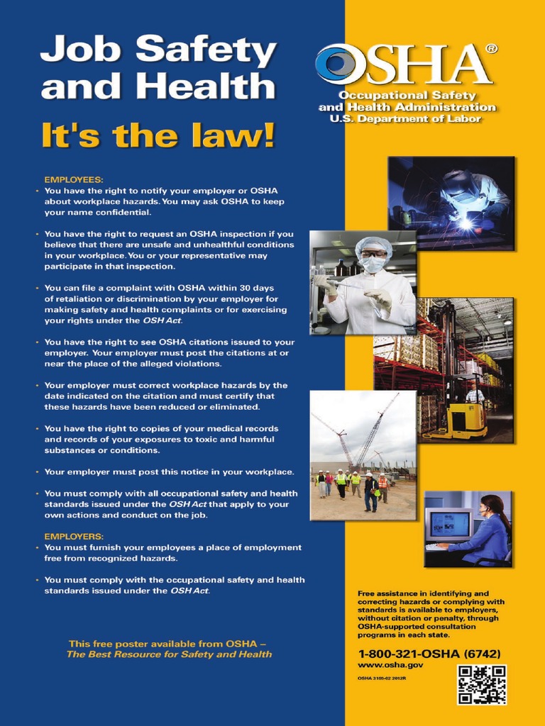 OSHA'S Free Workplace Poster | PDF
